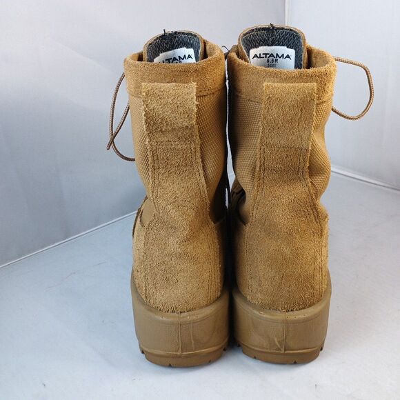 Altama US Army Gore-Tex Combat Boots size 5.5 R Steel Toes Tan Vibram Sole main image 4